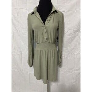 Derek Heart Women's Green Dress Long Sleeve NWT Size Small